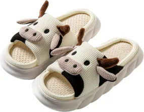 Women's Cute Animal Pig Slippers - Soft, Cosy Four Seasons Home Linen Slippers