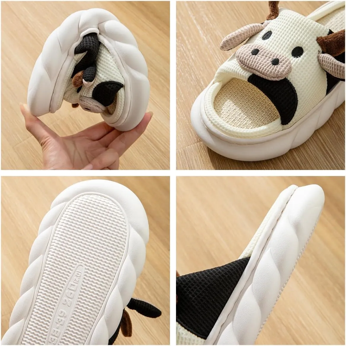 Women's Cute Animal Pig Slippers - Soft, Cosy Four Seasons Home Linen Slippers