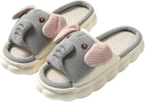 Women's Cute Animal Pig Slippers - Soft, Cosy Four Seasons Home Linen Slippers