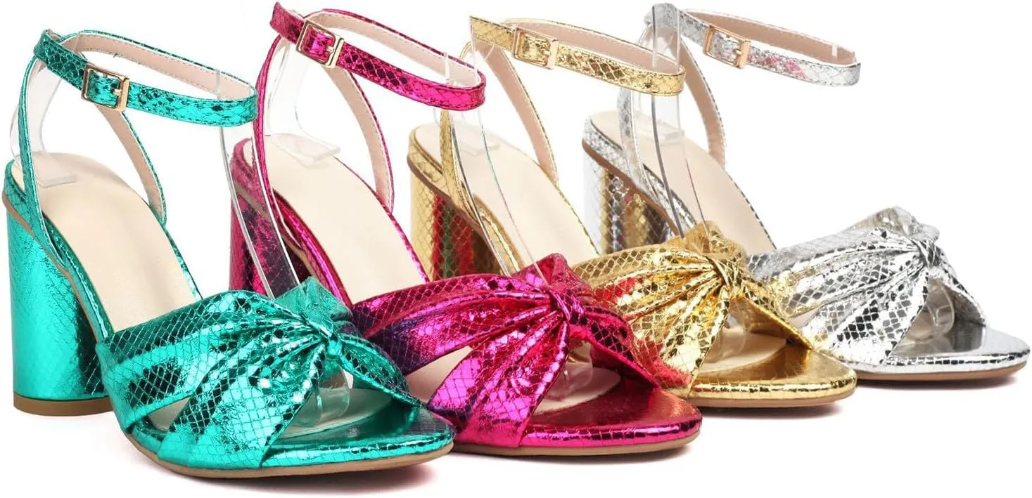 Women's Fashion Heel Sandals Large Size Thick High Heels Sandals Ankle Strap Sandal Heels for Women with Platform