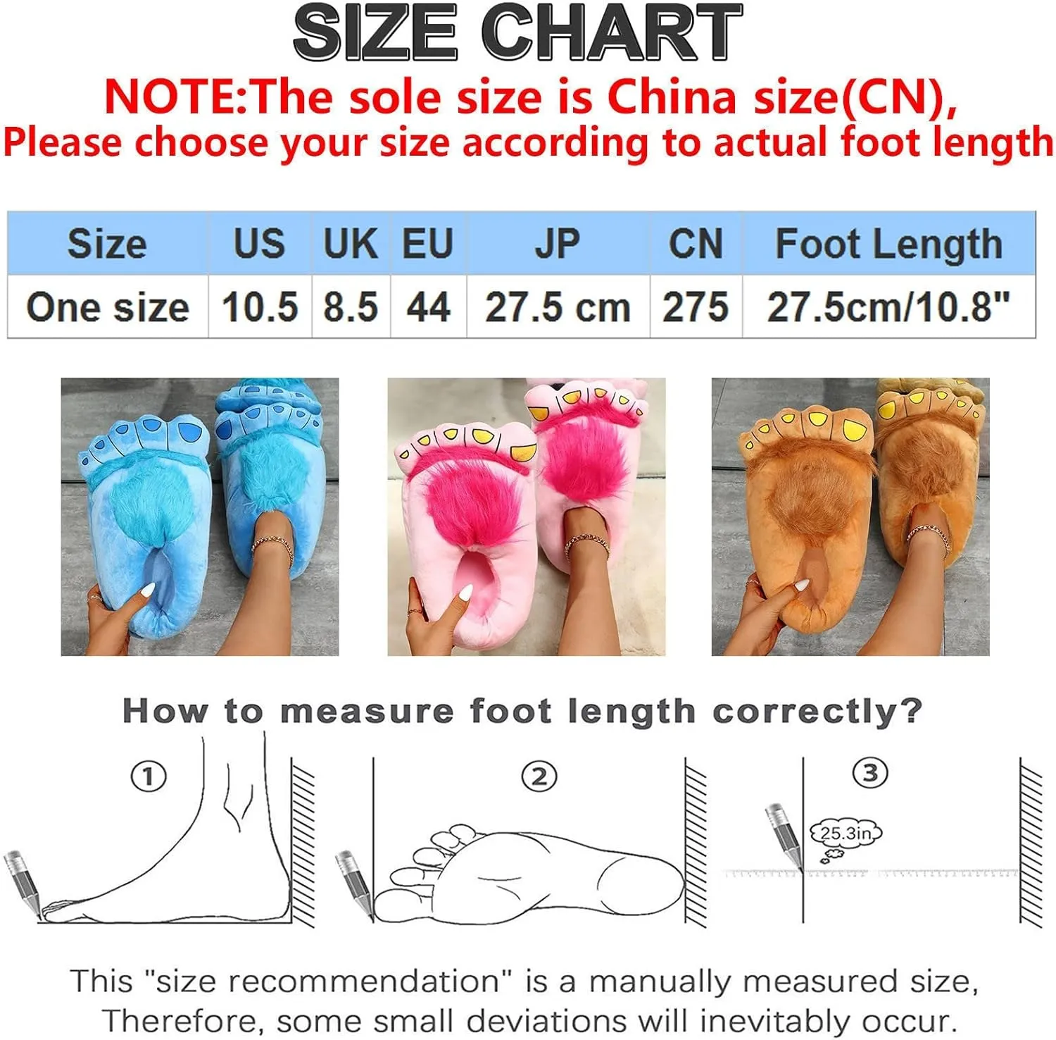 Women's Fuzzy Slippers Cute Cartoon Design Novelty Slippers Winter Womens Shoes Indoor Outdoor Slip on