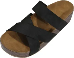Women's Sandals Big Size Summer Braided Sandals Casual Dressy Cross Strap Shoes Beach Lightweight Comfortable Sandal