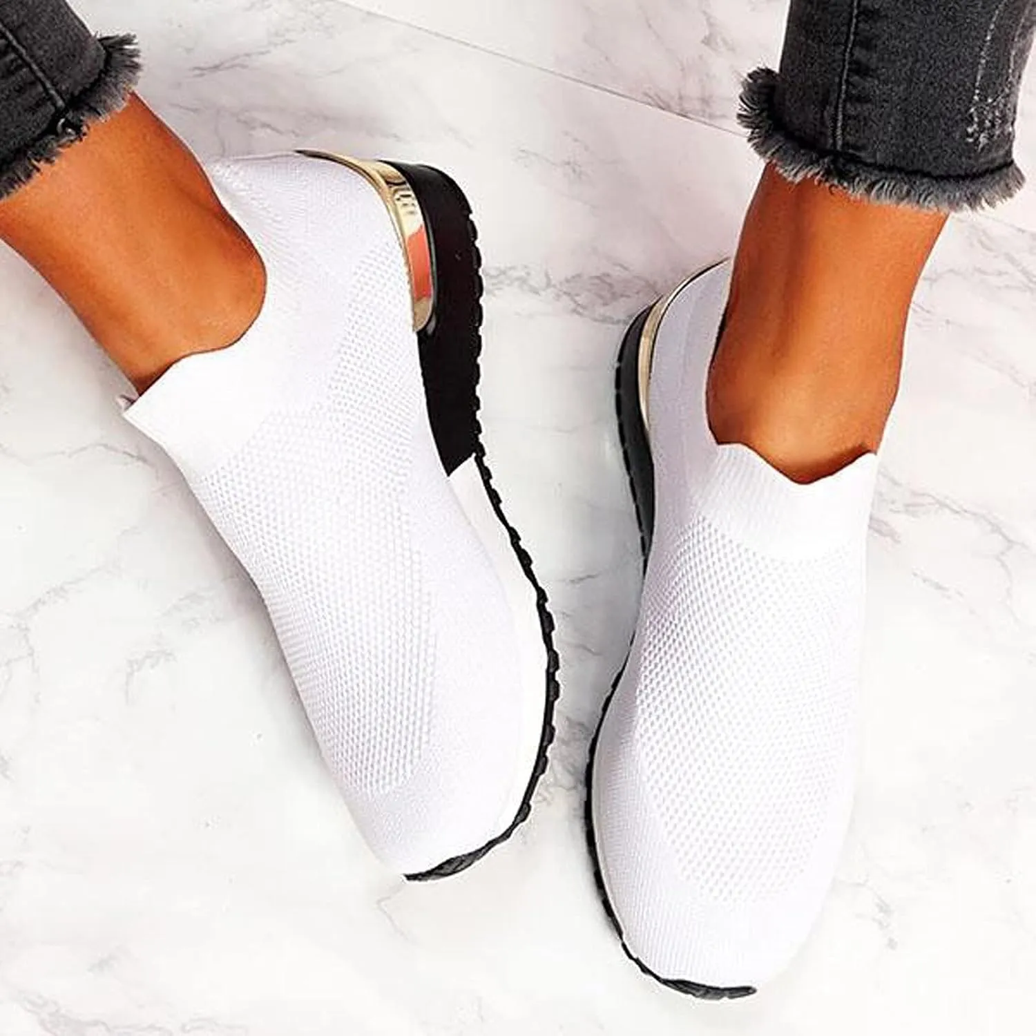 Womens White Tennis Shoes Leather Sneakers Casual Walking Shoes for Women Walking Shoes Women Loafers Comfortable Cute Sneakers for Women Trendy