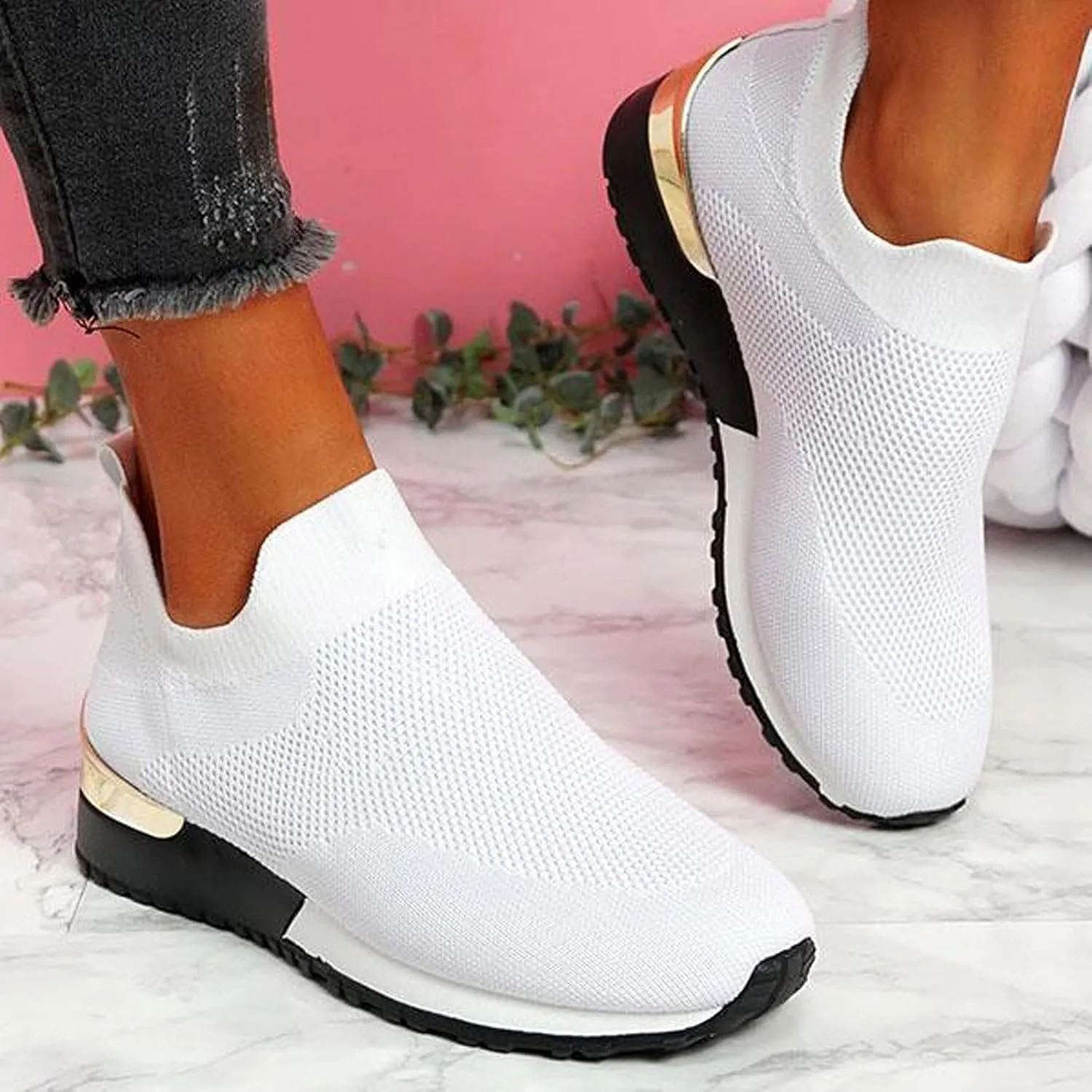 Womens White Tennis Shoes Leather Sneakers Casual Walking Shoes for Women Walking Shoes Women Loafers Comfortable Cute Sneakers for Women Trendy